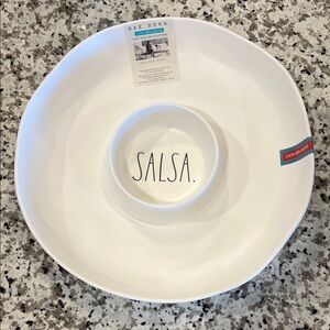 Rae Dunn Chips and Salsa Platter - NWT